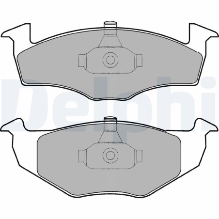 Brake Pad Set, disc brake DELPHI LP1601