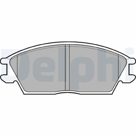 Brake Pad Set, disc brake DELPHI LP704