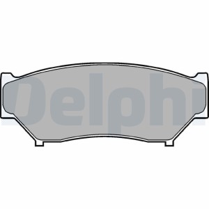 Brake Pad Set, disc brake DELPHI LP967
