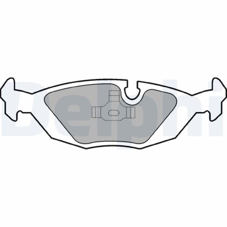 Brake Pad Set, disc brake DELPHI LP576