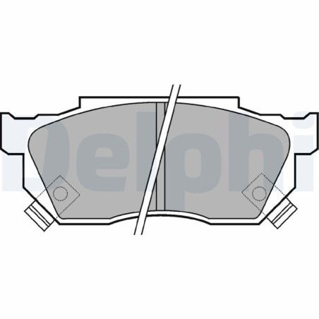 Brake Pad Set, disc brake DELPHI LP445