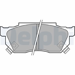 Σετ τακάκια, δισκόφρενα DELPHI LP445