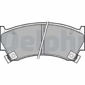 Brake Pad Set, disc brake DELPHI LP1590