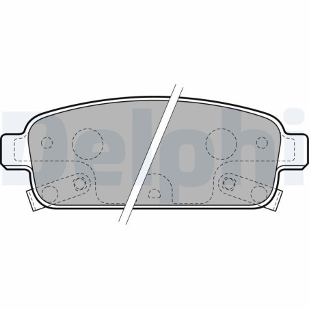 Brake Pad Set, disc brake DELPHI LP2167