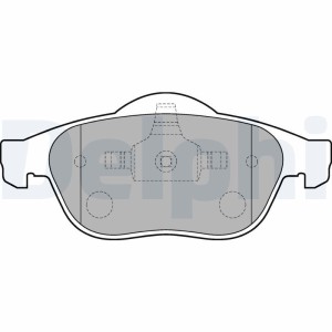 Brake Pad Set, disc brake DELPHI LP1708