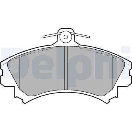 Brake Pad Set, disc brake DELPHI LP993