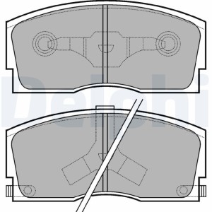Brake Pad Set, disc brake DELPHI LP626