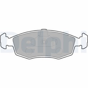 Brake Pad Set, disc brake DELPHI LP1549
