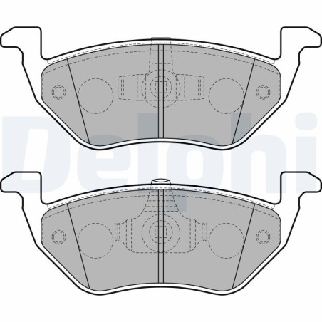 Brake Pad Set, disc brake DELPHI LP2158