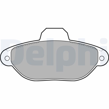 Brake Pad Set, disc brake DELPHI LP2013