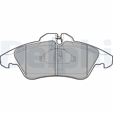 Brake Pad Set, disc brake DELPHI LP980