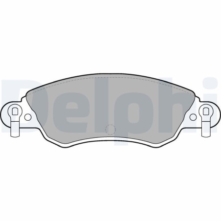 Brake Pad Set, disc brake DELPHI LP1656