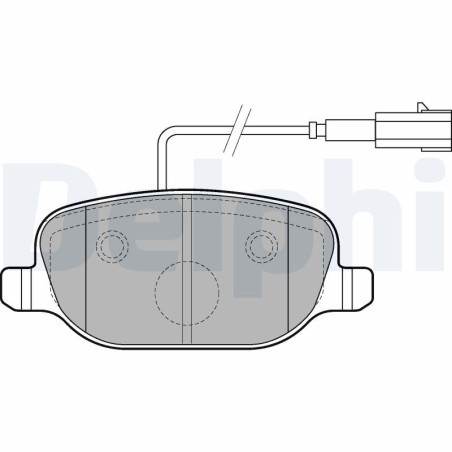 Brake Pad Set, disc brake DELPHI LP2223