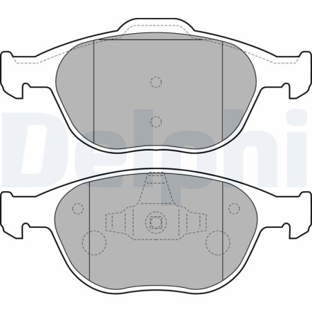 Brake Pad Set, disc brake DELPHI LP1724