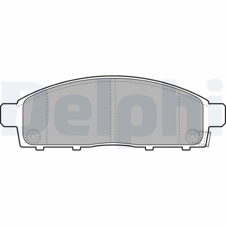 Brake Pad Set, disc brake DELPHI LP2074