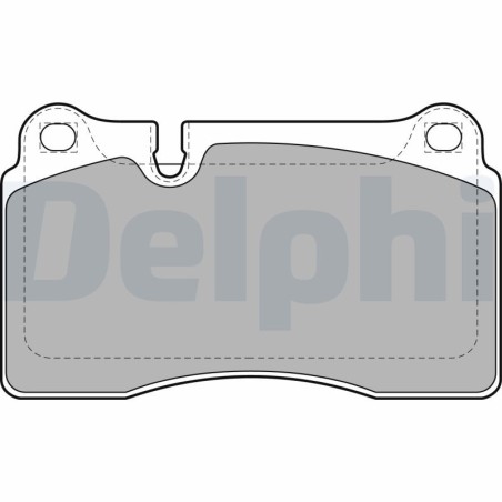 Brake Pad Set, disc brake DELPHI LP2012