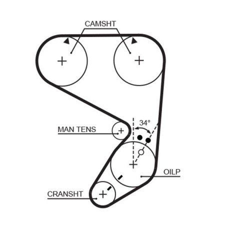 Timing Belt GATES 5022