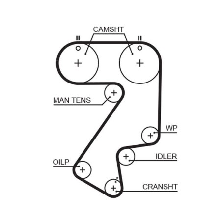 Timing Belt GATES 5404XS