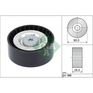 Deflection/Guide Pulley, V-ribbed belt INA 532057110
