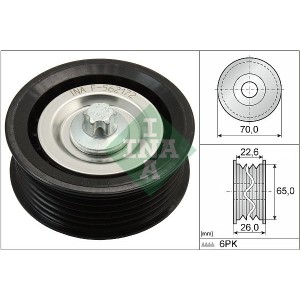 Τροχαλία παρέκκλισης, ιμάντας poly-V INA 532053110