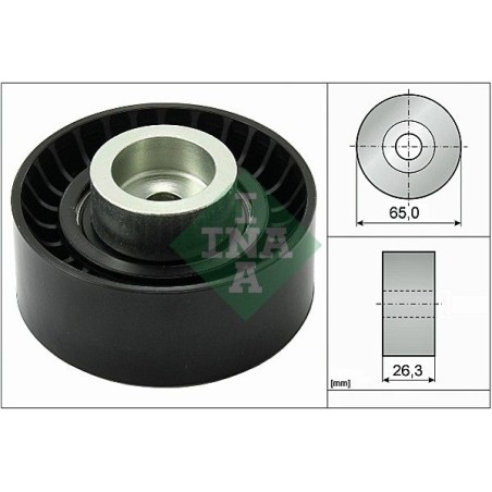 Deflection/Guide Pulley, V-ribbed belt INA 532047010