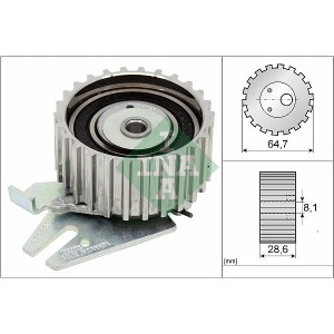 Tensioner Pulley, timing belt INA 531025430