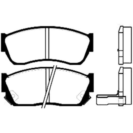 Σετ τακάκια, δισκόφρενα KAVO PARTS BP-8506