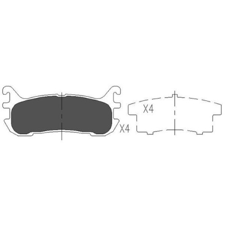 Σετ τακάκια, δισκόφρενα KAVO PARTS KBP-4540