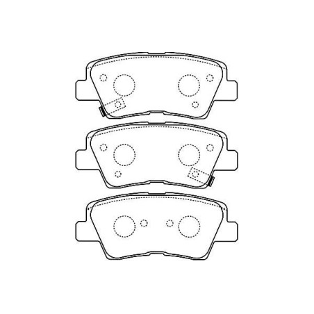 Brake Pad Set, disc brake KAVO PARTS BP-3034