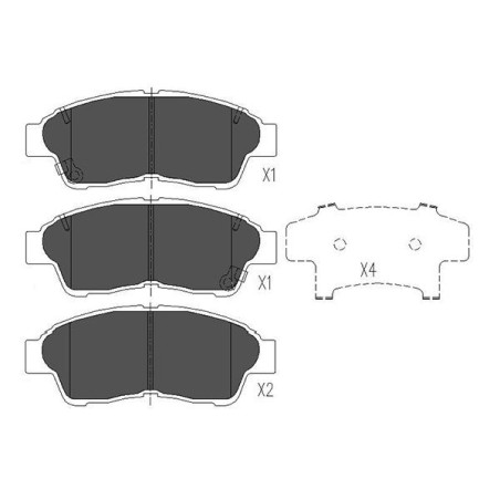 Brake Pad Set, disc brake KAVO PARTS KBP-9005