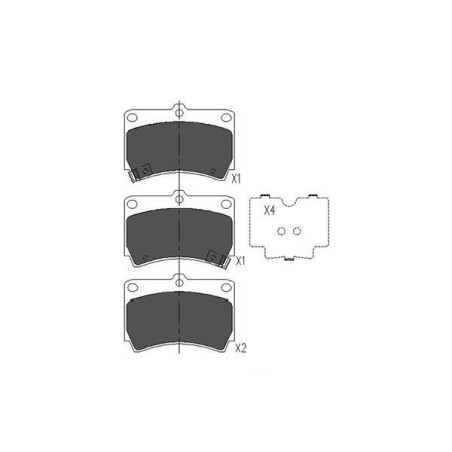 Brake Pad Set, disc brake KAVO PARTS KBP-4501