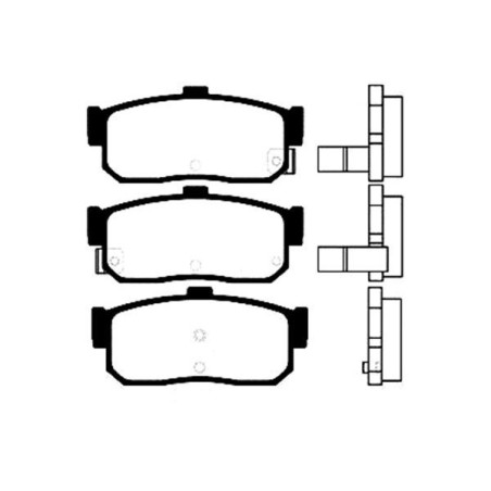 Σετ τακάκια, δισκόφρενα KAVO PARTS BP-6554