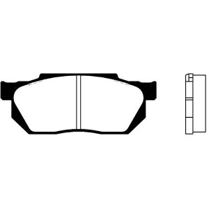 Σετ τακάκια, δισκόφρενα KAVO PARTS BP-2000