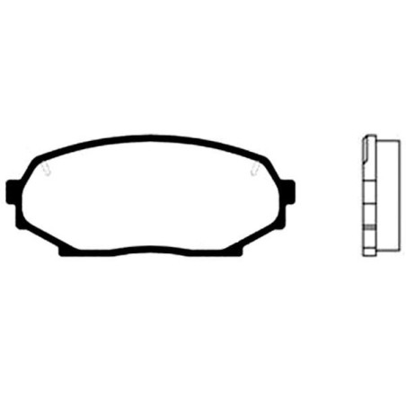 Σετ τακάκια, δισκόφρενα KAVO PARTS BP-4512