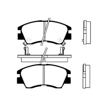 Brake Pad Set, disc brake KAVO PARTS BP-5506