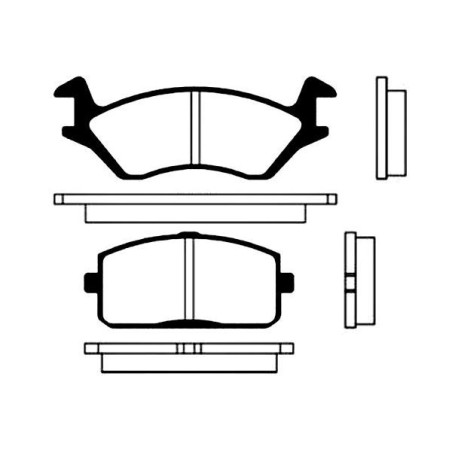 Brake Pad Set, disc brake KAVO PARTS BP-9002