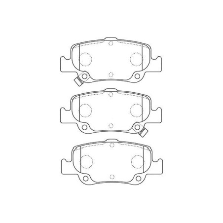 Σετ τακάκια, δισκόφρενα KAVO PARTS BP-9129