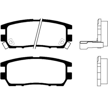 Brake Pad Set, disc brake KAVO PARTS BP-5513