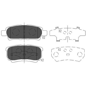 Σετ τακάκια, δισκόφρενα KAVO PARTS KBP-5518