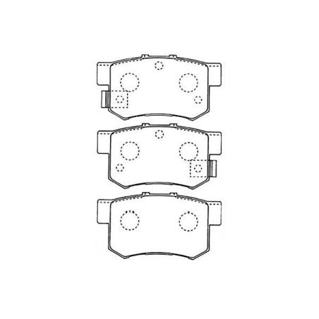 Brake Pad Set, disc brake KAVO PARTS BP-2043