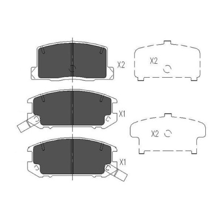 Brake Pad Set, disc brake KAVO PARTS KBP-9082