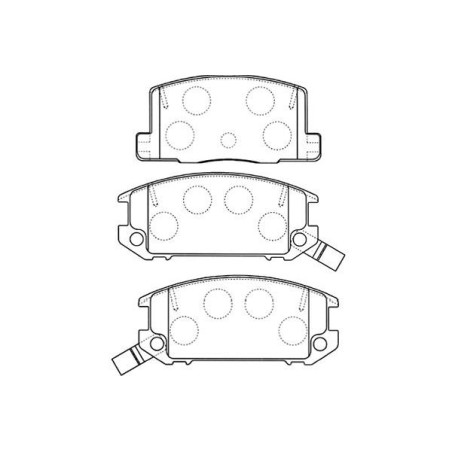 Brake Pad Set, disc brake KAVO PARTS BP-9093