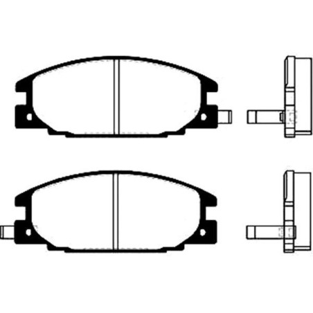 Brake Pad Set, disc brake KAVO PARTS BP-3500