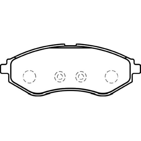 Brake Pad Set, disc brake KAVO PARTS BP-1008