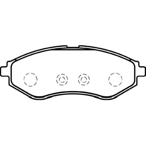 Σετ τακάκια, δισκόφρενα KAVO PARTS BP-1008