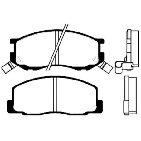 Brake Pad Set, disc brake KAVO PARTS BP-9007