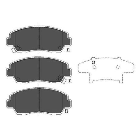 Brake Pad Set, disc brake KAVO PARTS KBP-4522