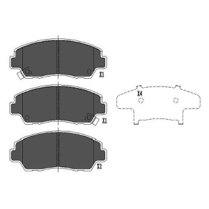 Σετ τακάκια, δισκόφρενα KAVO PARTS KBP-4522