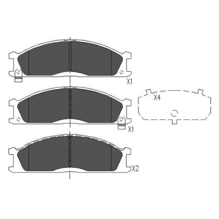 Brake Pad Set, disc brake KAVO PARTS KBP-6503