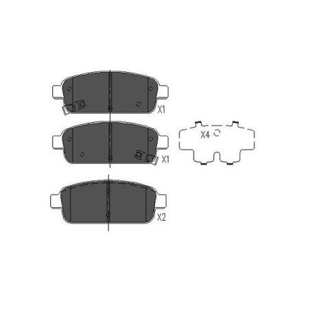 Brake Pad Set, disc brake KAVO PARTS KBP-1013